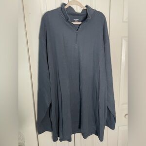 NWT Old Navy Men’s 1/4 Zip Slate Blue Knit Pullover Size 4X Tall